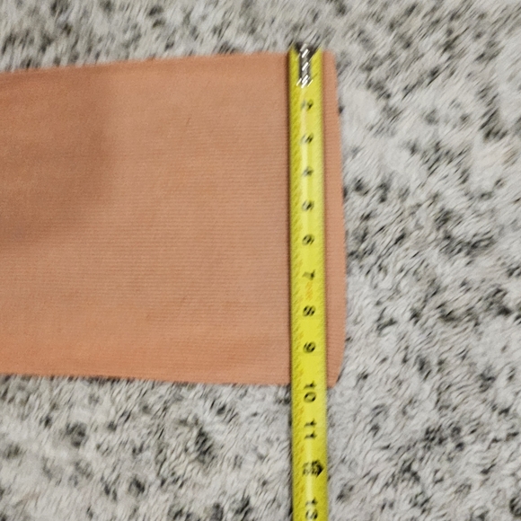 Zara SZ S Ribbed Straight Leg Hi Rise Muted Orange Elastic Waist Pull On Legging - Picture 10 of 11